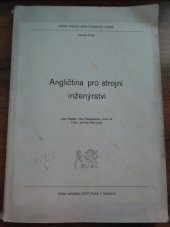 kniha Angličtina pro strojní inženýrství, ČVUT 1987