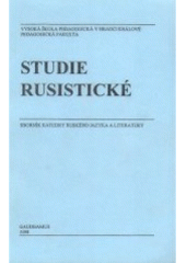 kniha Studie rusistické, Gaudeamus 1998