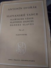 kniha Slovanské tance Partitura op.46, Státní vydavatelství krasné literatury hudby a umění 1950