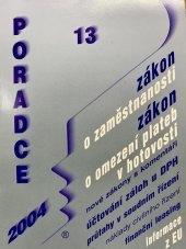 kniha Poradce 13 / 2004 Zákon o zaměstnanosti, Poradce 2004