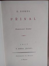 kniha Příval románové drama, Fr. Borový 1917