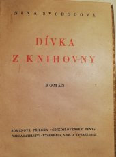 kniha Dívka z knihovny Román, Vyšehrad 1935