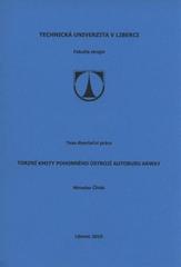 kniha Torzní kmity pohonného ústrojí autobusu Arway teze disertační práce, Technická univerzita v Liberci 2010
