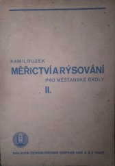 kniha Měřictví a rýsování pro měšťanské školy. Druhý díl (pro druhou třídu), Česká grafická Unie 1933