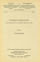 kniha Čopský ohyb Tisy = [Le détour de la Theiss près de Čop], Přírodovědecká fakulta 1927