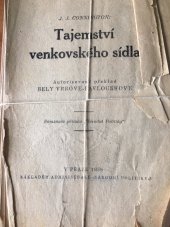 kniha Tajemství venkovského sídla, Národní politika 1936