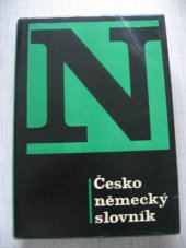 kniha Česko-německý slovník, SPN 1972