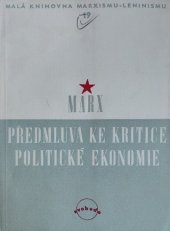 kniha Předmluva ke kritice politické ekonomie, Svoboda 1950