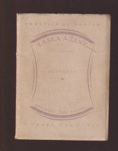 kniha Láska a ženy Sentence, J. Hladký 1920