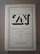 kniha Litomyšl Kn. 2 Tisíc let života českého města., SNPL 1954