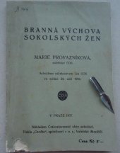 kniha Branná výchova sokolských žen, Československá obec sokolská 1937