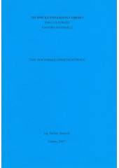 kniha Production and properties of biopolymer compositesusing natural cellulose fibres as reinforcement teze doktorské disertační práce, Technická univerzita v Liberci 2007