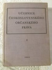 kniha Učebnice československého občanského práva Sv. 2 Vysokošk. učebnice., Orbis 1965