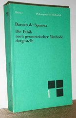 kniha Die Ethik nach geometrischer Methode dargestellt, Felix Meiner 1994