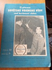 kniha O převaze sovětské vojenské vědy nad buržoasní vojenskou vědou, Světové rozhledy 1950