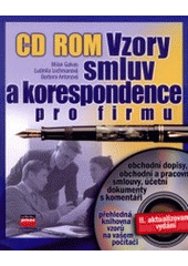 kniha Vzory smluv a korespondence pro firmu CD-ROM, CPress 2001