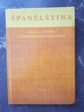 kniha Španělština pro 3. a 4. ročník středních ekonomických škol, SPN 1963