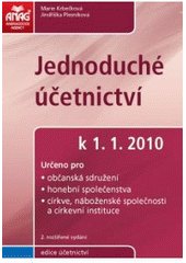 kniha Jednoduché účetnictví k 1.1.2010, Anag 2010