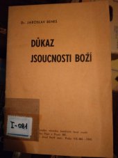 kniha Důkaz jsoucnosti boží, s.n. 1941