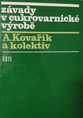 kniha Závady v cukrovarnické výrobě, SNTL 1982