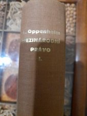 kniha Mezinárodní právo. Sv. 1, - Mír, Orbis 1924