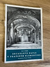 kniha Zrcadlová kaple v pražském Klementinu, Družstvo Vlast 1938