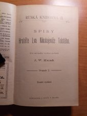 kniha Spisy hraběte Lva Nikolajeviče Tolstého. Svazek 2., J. Otto 