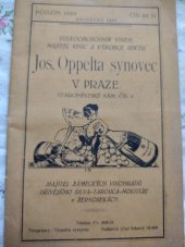 kniha Jos.Oppelta synovec v Praze Podzim 1929 , Varia 1929