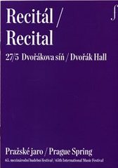 kniha Recitál 27/5 = Recital 27/5 : Dvořáková síň : Pražské jaro : 65. mezinárodní hudební festival, Pražské jaro 