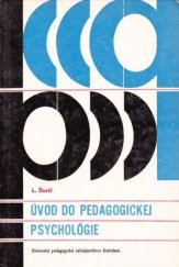 kniha Úvod do pedagogickej psychológie, Slovenské pedagogické nakladatel'stvo 1974