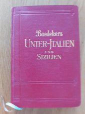 kniha Baedekers Unter-Italien und Sizilien, Karl Baedeker 1929