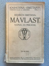 kniha Bedřich Smetana: Má vlast, Fr. A. Urbánek 1913