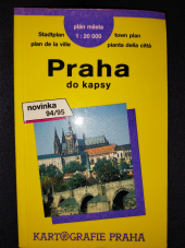 kniha Praha do kapsy Plán města 1:20 000, Kartografie 1994