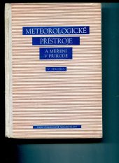 kniha Meteorologické přístroje a měření v přírodě Příručka pro učitele, SPN 1956