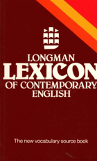 kniha Longman lexicon of conterporary english The new vocabulary source book, Longman 1981