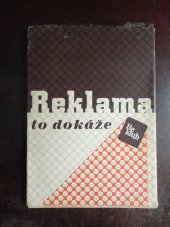 kniha Reklama to dokáže, Reklamní klub Brno 1947