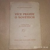 kniha Více pravdy o sovětech, Moravský legionář 1933