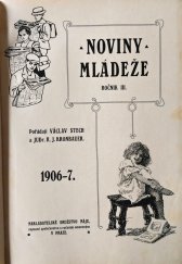 kniha Noviny mládeže svázaný ročník 1906-7, Nakladatelské družstvo Máje 1907