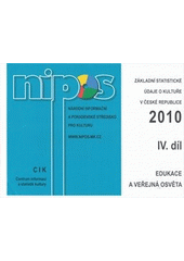 kniha Základní statistické údaje o kultuře v České republice 2010., Národní informační a poradenské středisko pro kulturu 2011