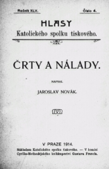 kniha Črty a nálady, Katolický spolek tiskový 1914