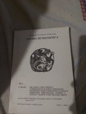 kniha Studia humanistica časopis pro filozofickou antropologii., Inverze 1992