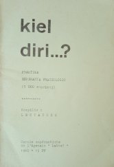 kniha Kiel diri ... ? praktika esperanta frazeologio (5000 esprimoj), Cercle espérantiste de l´Agenais 1980