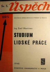 kniha Studium lidské práce, Samcovo knihkupectví 1948