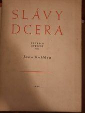 kniha Slávy dcera Ve třech zpěvích, Matica slovenská 1946