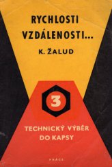 kniha Rychlosti, vzdálenosti, Práce 1958