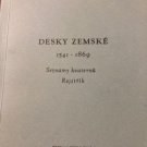 kniha Desky zemské 1541-1869., Státní ústřední archiv 1990