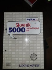 kniha Slovnik  5000 nejdůležitějších  slov Anglicky , Lidové noviny + Gender Studies 2006