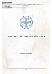 kniha Diferenciální a diferenční rovnice, Mendelova zemědělská a lesnická univerzita 2004