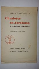 kniha Chvalořeč na Abrahama, otce národů a otce víry, YMCA 1939