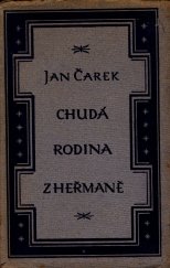 kniha Chudá rodina z Heřmaně, J.V. Burian 1924